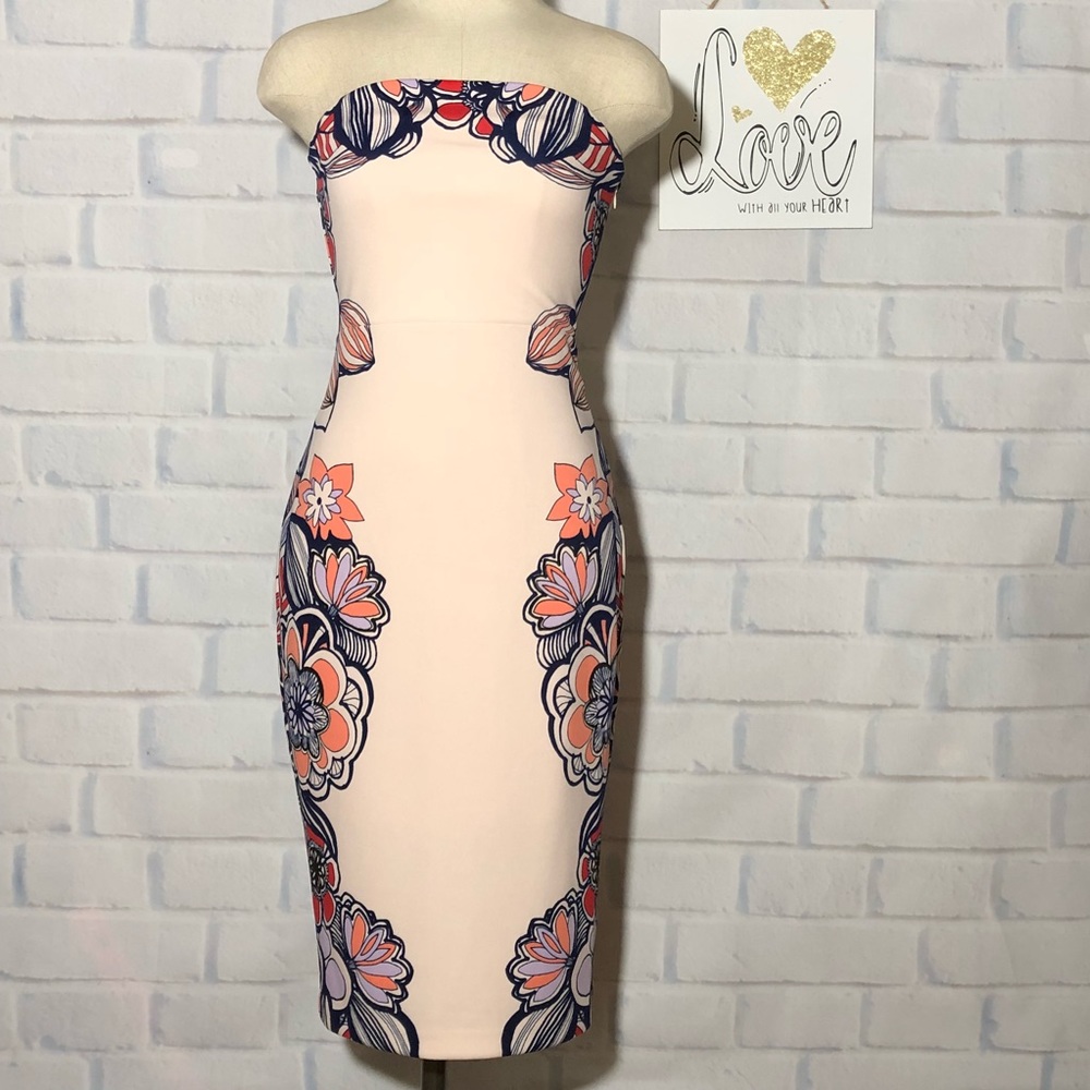 Express floral pencil dress